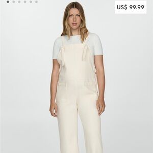 Maternity denim dungarees